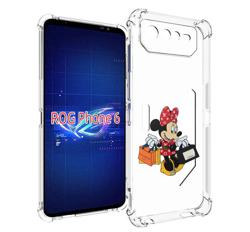 

Чехол MyPads модная-девочка-из-микки-мауса женский для Asus ROG Phone 6, Прозрачный, Tocco
