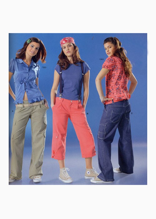 

Выкройка Burda 7991 Брюки-карго