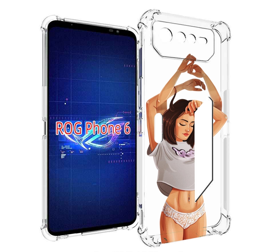 

Чехол MyPads много-рук женский для Asus ROG Phone 6, Прозрачный, Tocco