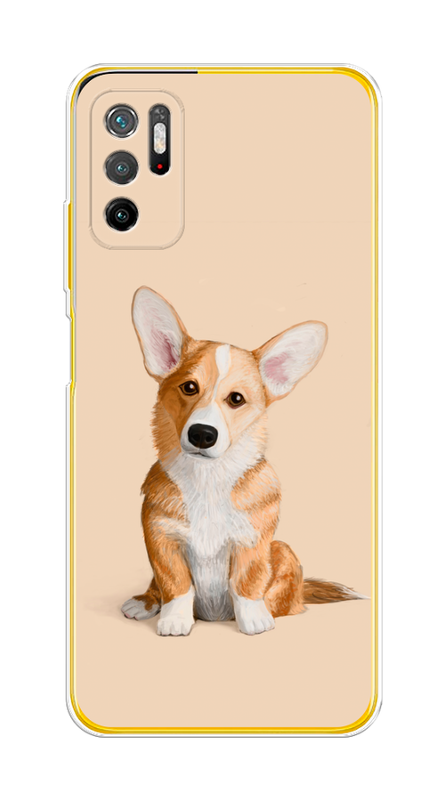

Чехол на Xiaomi Poco M3 Pro "Грустный Корги", Коричневый;бежевый, 311050-1