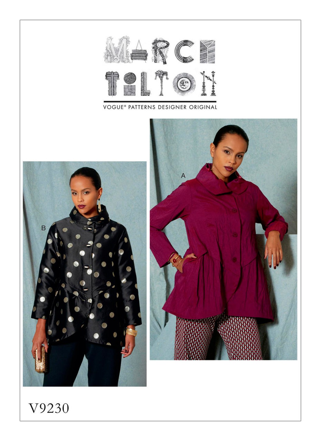

Выкройка Vogue №9230 — Куртка от Marcy Tilton