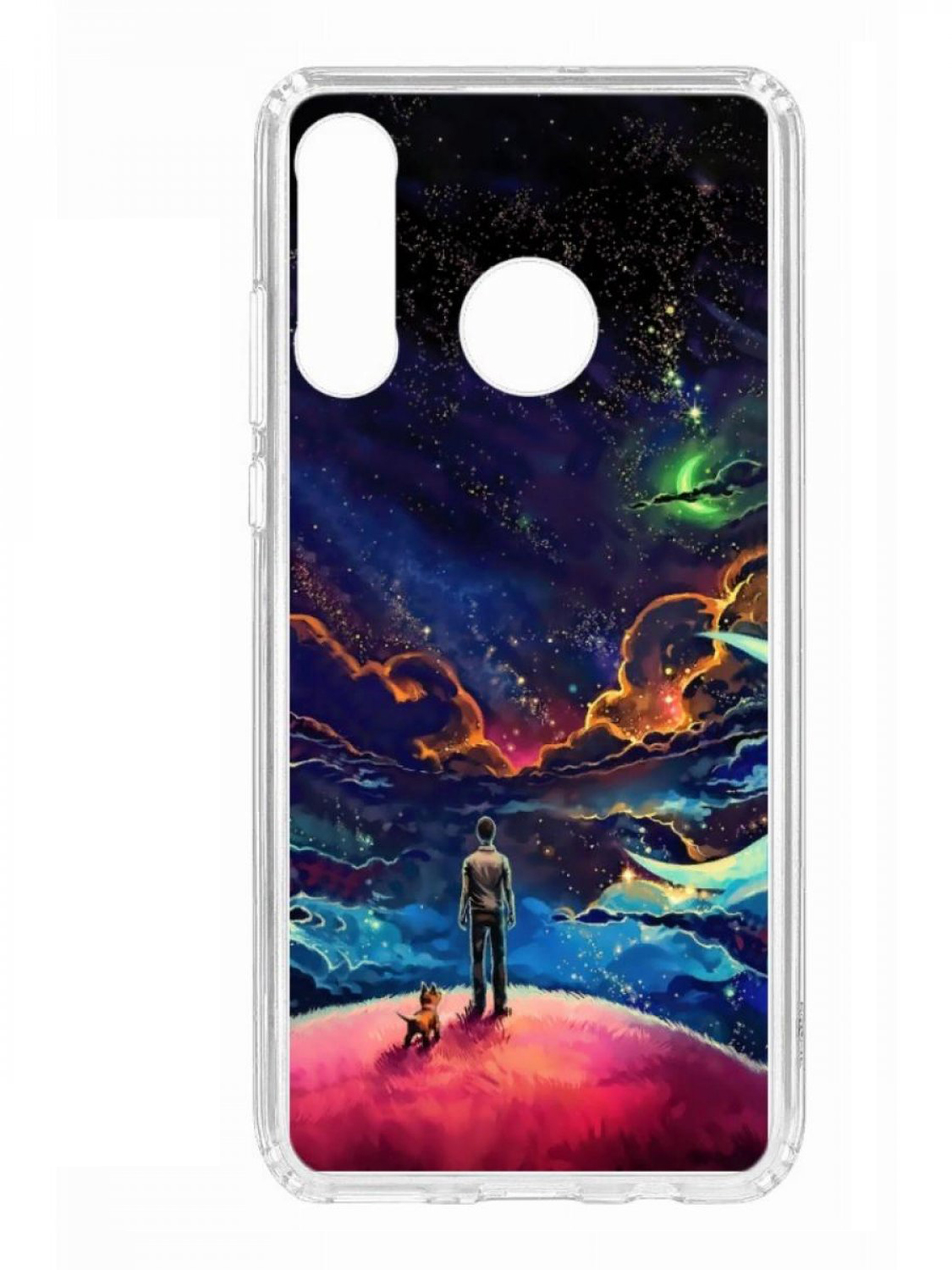 Чехол для смартфона Huawei P30 Lite КRUЧЕ Print прозрачный с принтом