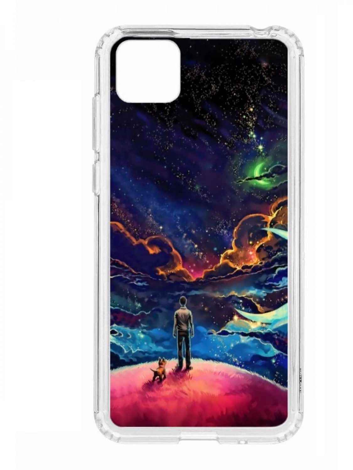 

Чехол для смартфона Honor 9S КRUЧЕ Print прозрачный с принтом, Разноцветный