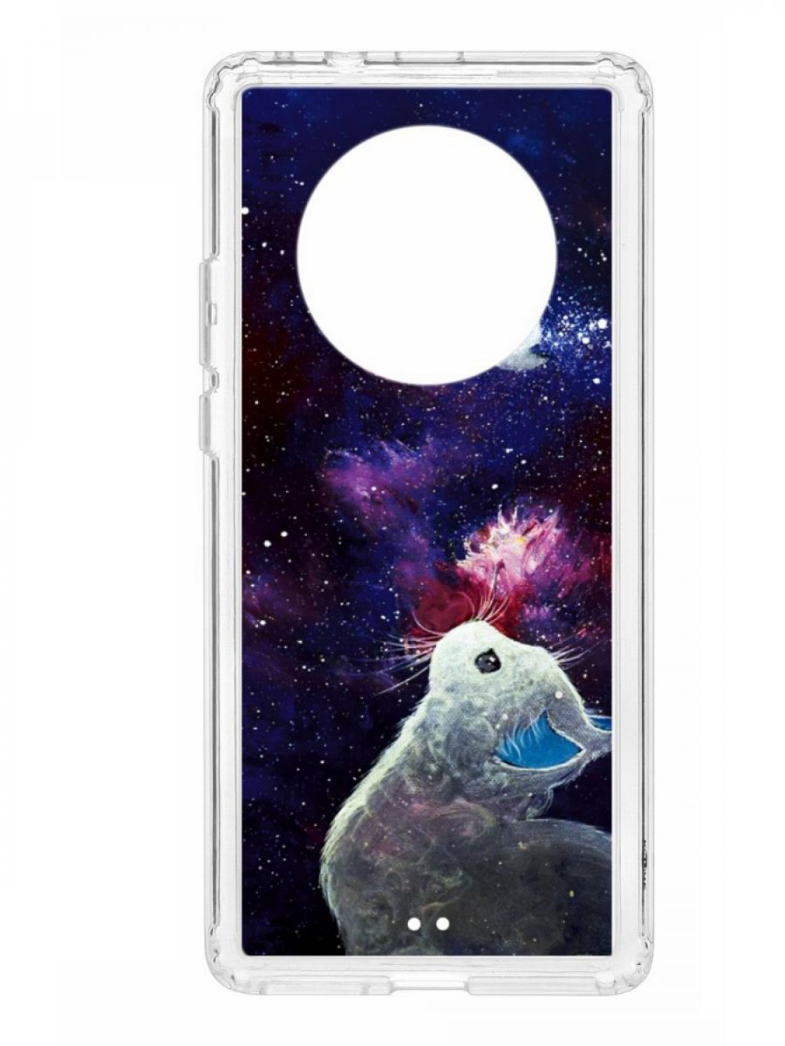 

Чехол для смартфона Huawei Mate 40 Pro КRUЧЕ Print прозрачный с принтом, Синий