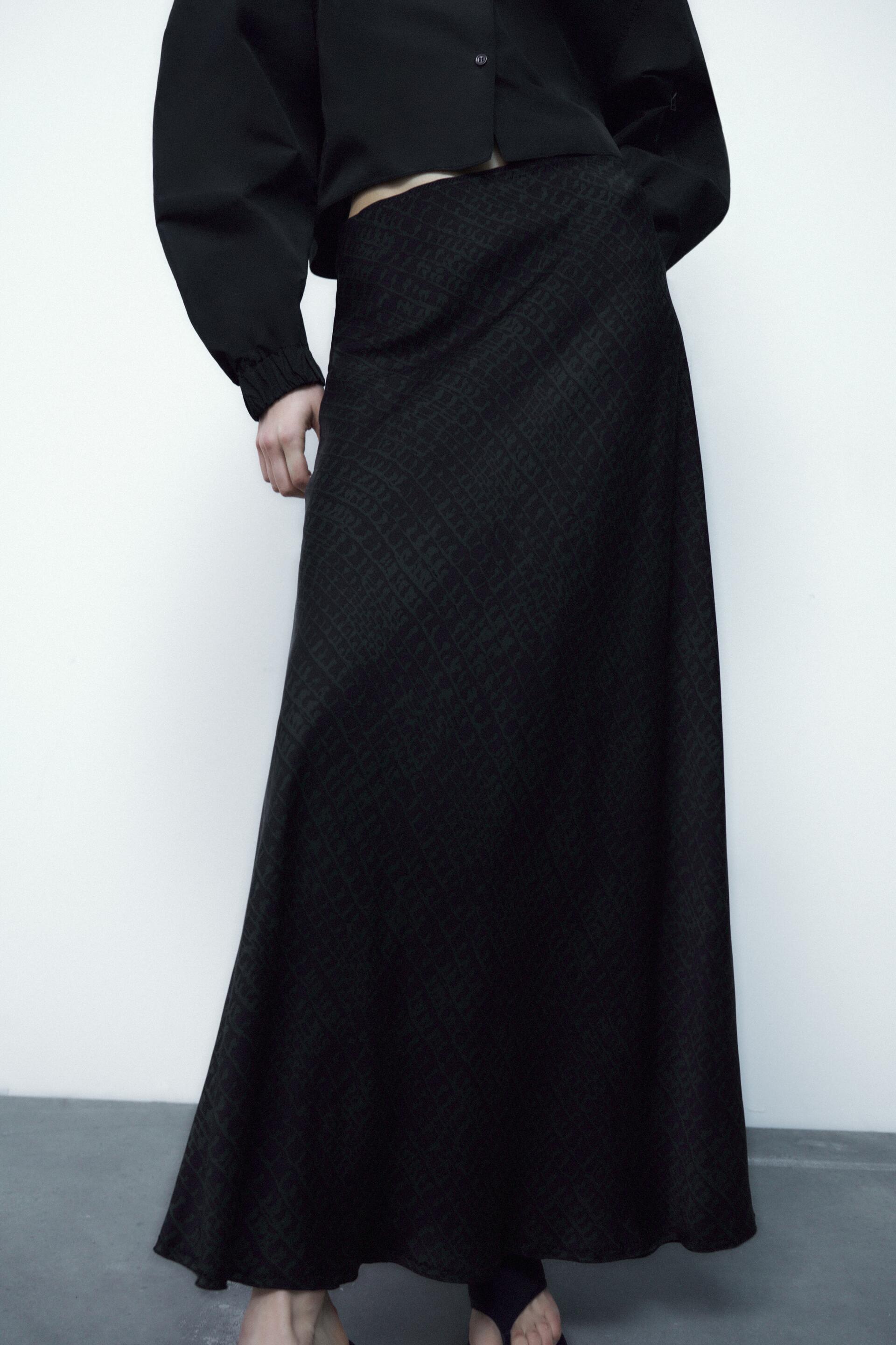 

Юбка женская ZARA 04437277 хаки S (доставка из-за рубежа), 04437277