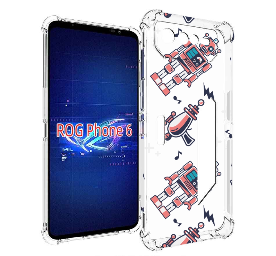 фото Чехол mypads мини-роботы для asus rog phone 6