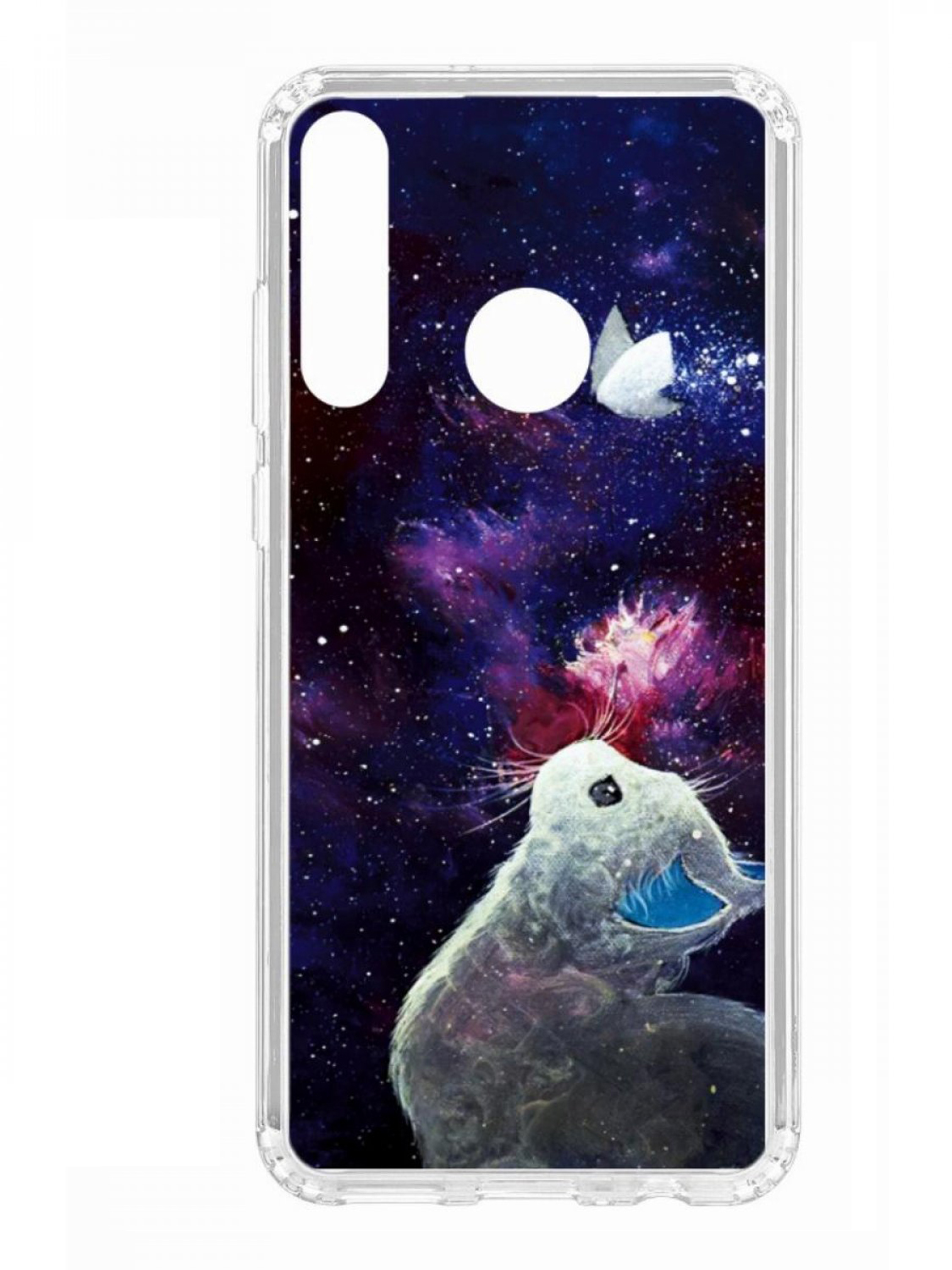 

Чехол для смартфона Huawei Y6p 2020 КRUЧЕ Print прозрачный с принтом, Синий