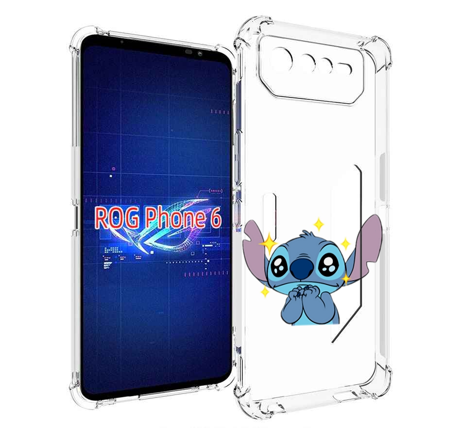 

Чехол MyPads милый-стич детский для Asus ROG Phone 6, Прозрачный, Tocco