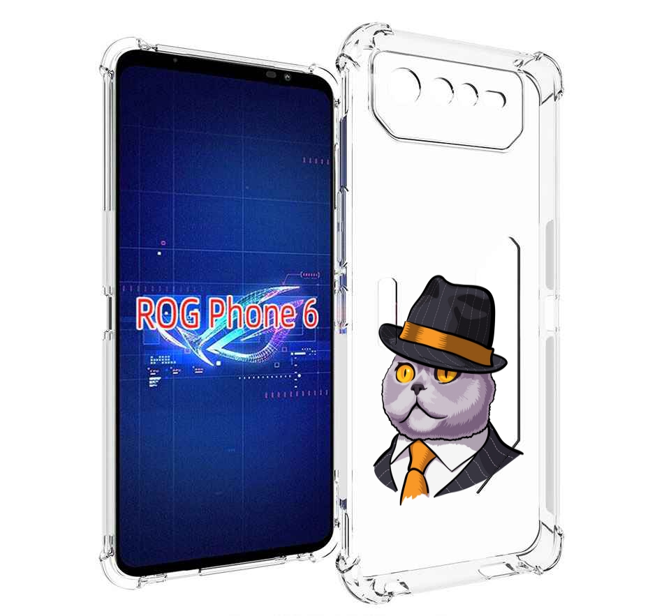 

Чехол MyPads британец для Asus ROG Phone 6, Прозрачный, Tocco