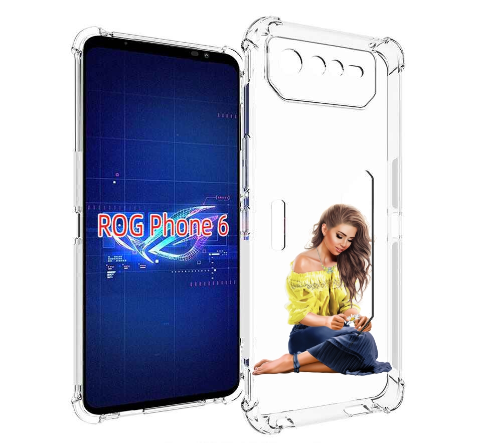 

Чехол MyPads миленькая-девочка женский для Asus ROG Phone 6, Прозрачный, Tocco