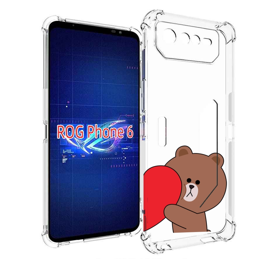 

Чехол MyPads медвежонок детский для Asus ROG Phone 6, Прозрачный, Tocco