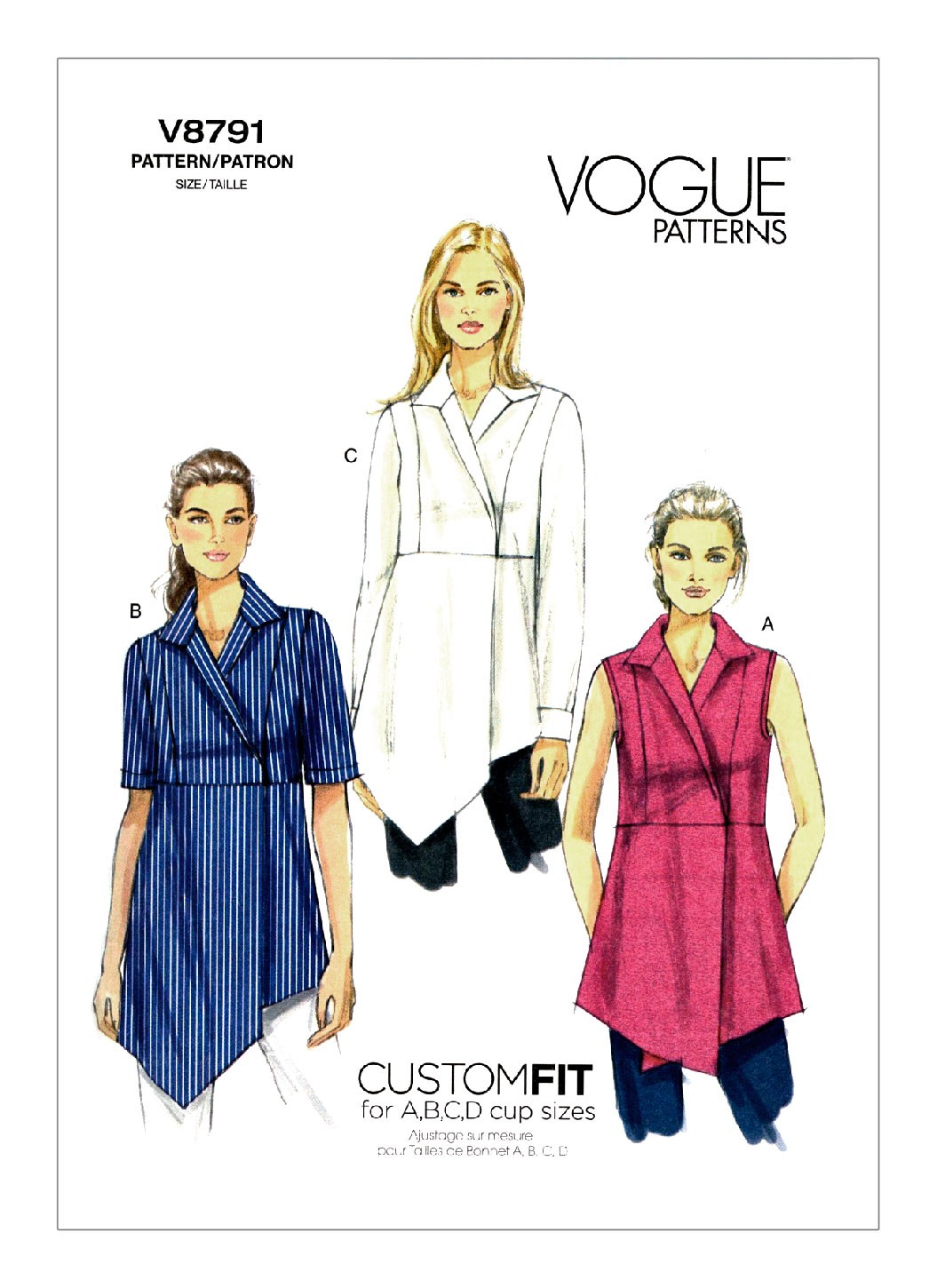 

Выкройка Vogue №8791 — Туника