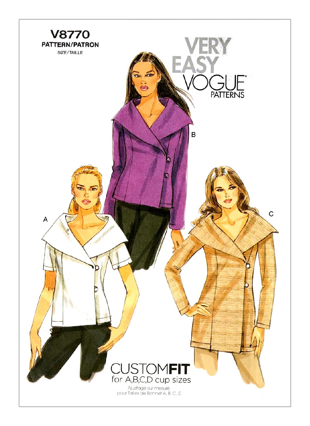 

Выкройка Vogue №8770 — Жакет