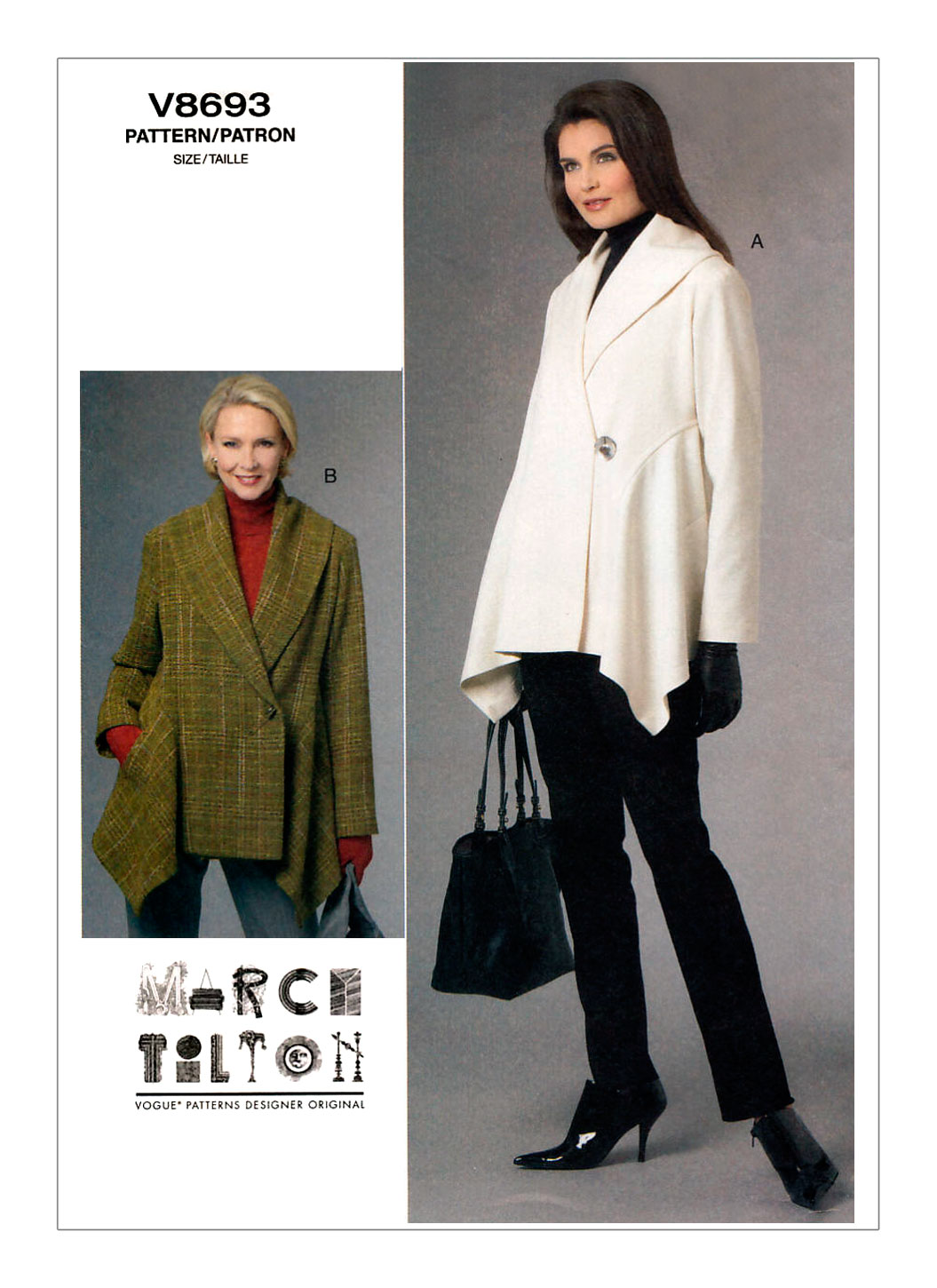 

Выкройка Vogue №8693 — Жакет от Marcy Tilton