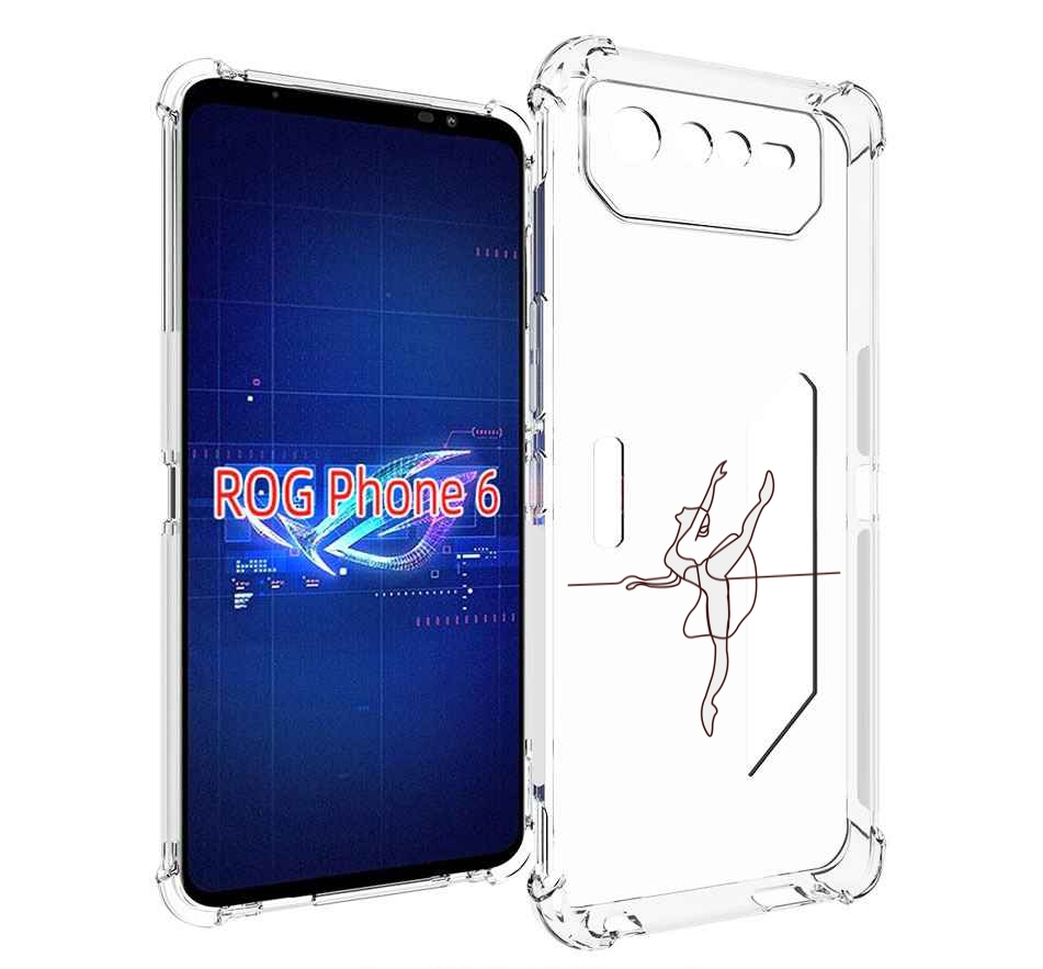 

Чехол MyPads маленькая-баллерина для Asus ROG Phone 6, Прозрачный, Tocco