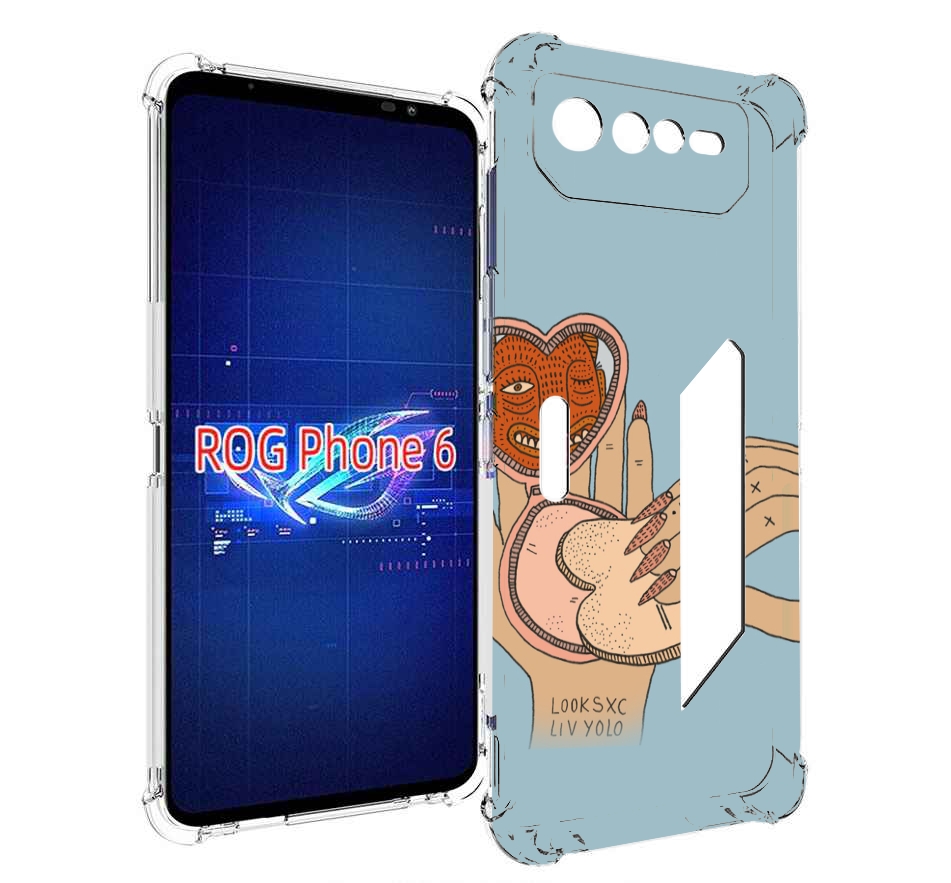 

Чехол MyPads макияж картинка женский для Asus ROG Phone 6, Прозрачный, Tocco
