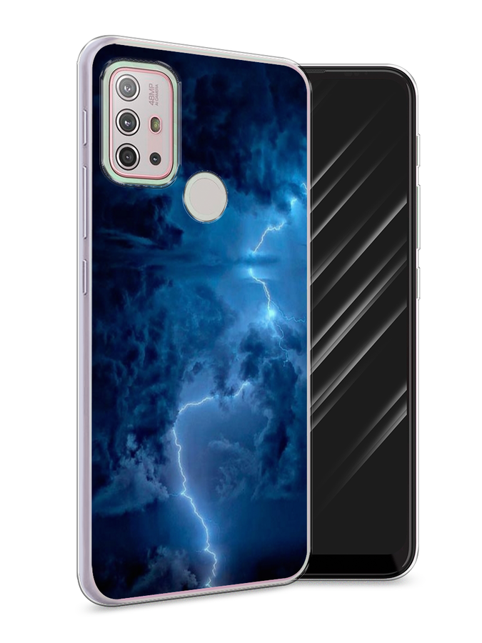 

Чехол Awog на Lenovo K13 Note / Леново K13 Note "Молния", Синий, 112950-4