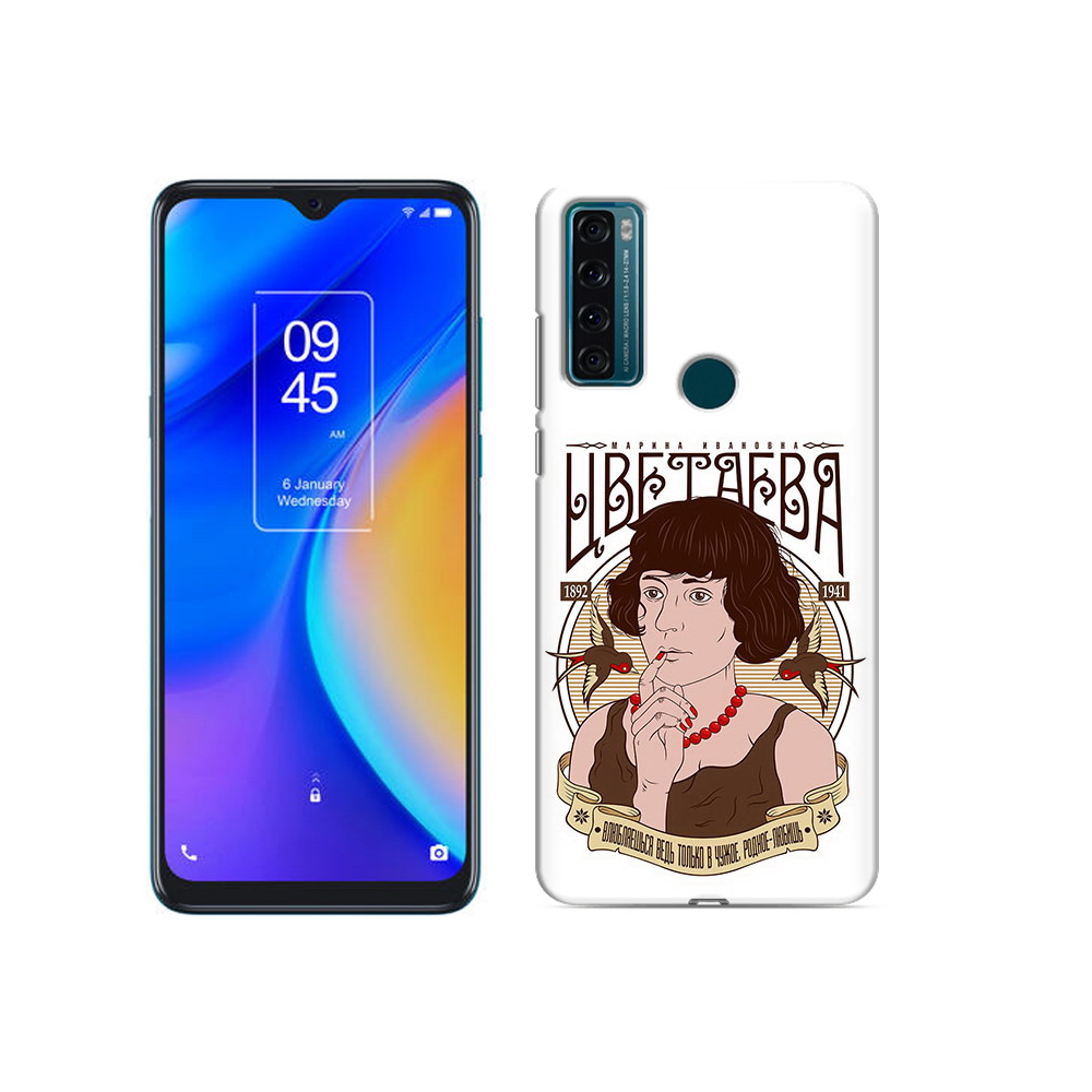 

Чехол MyPads Tocco для TCL 20 SE Цветаева, Прозрачный, Tocco