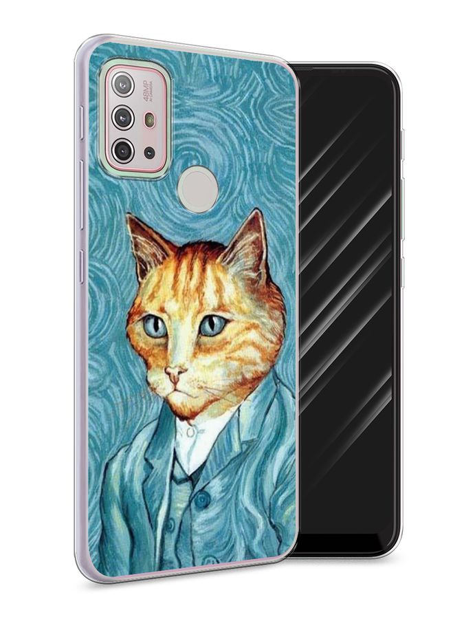 

Чехол Awog на Lenovo K13 Note / Леново K13 Note "Кот Ван Гог", Голубой;коричневый, 112950-2
