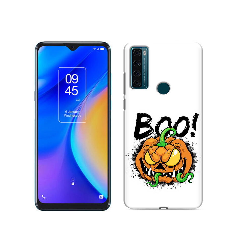 

Чехол MyPads Tocco для TCL 20 SE Хэллоуин бу, Прозрачный, Tocco