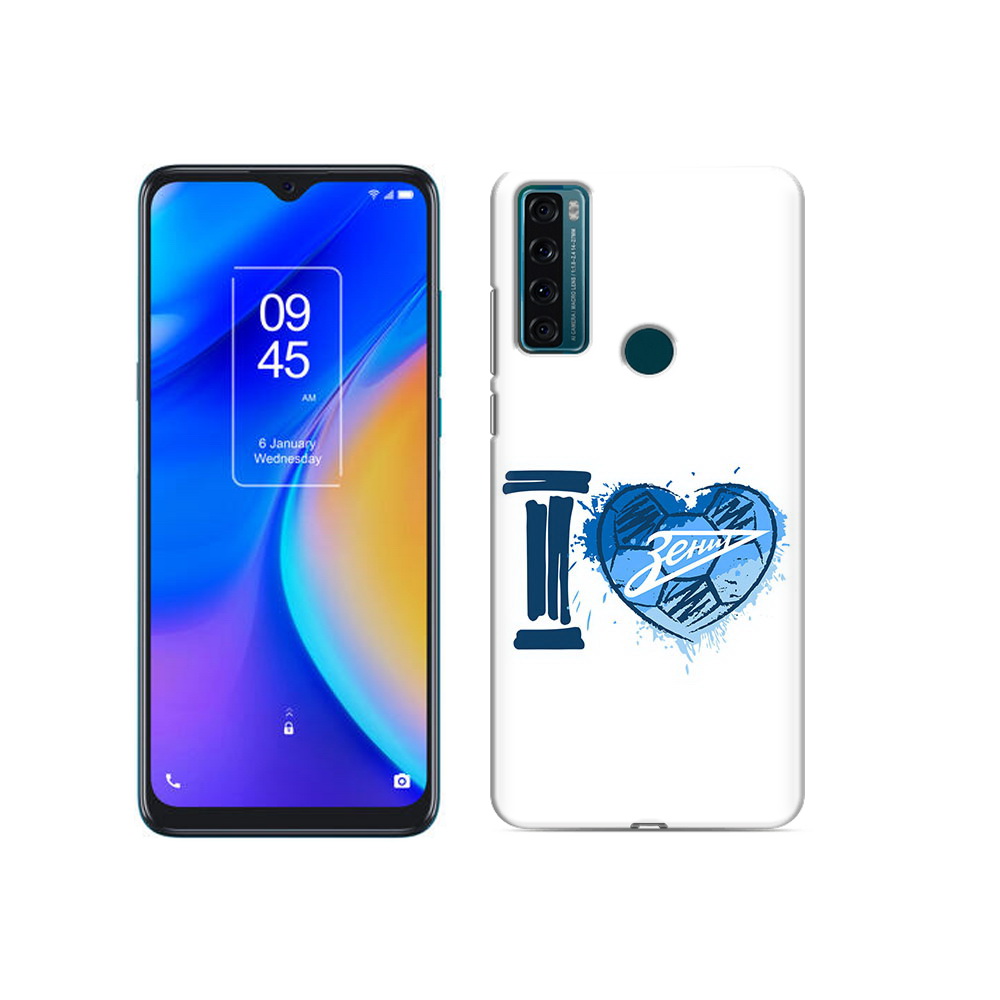 

Чехол MyPads Tocco для TCL 20 SE ФК я люблю зенит, Прозрачный, Tocco