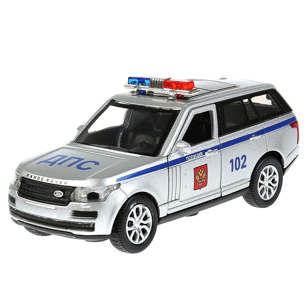 Технопарк Инерционная металлическая машина Range Rover Vogue – Полиция, 12 см, свет-звук