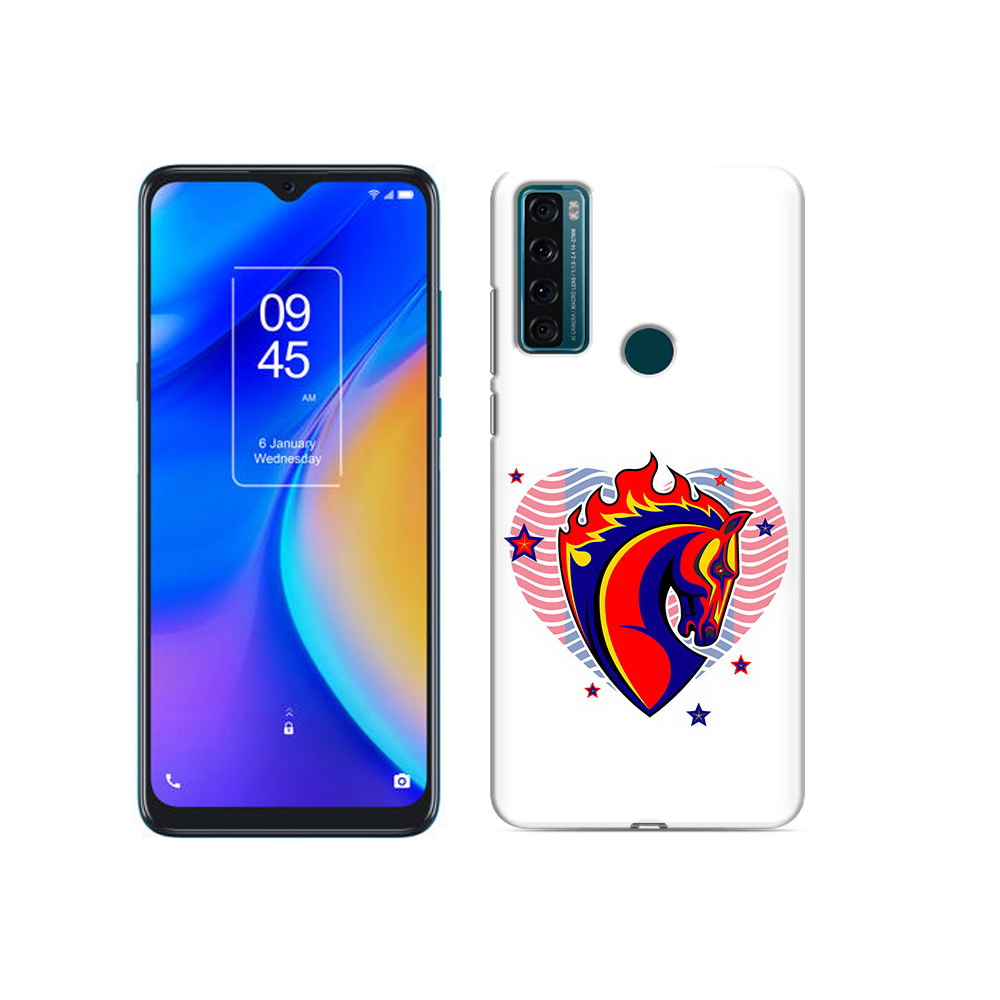 

Чехол MyPads Tocco для TCL 20 SE ФК ЦСЛ Лошадь, Прозрачный, Tocco