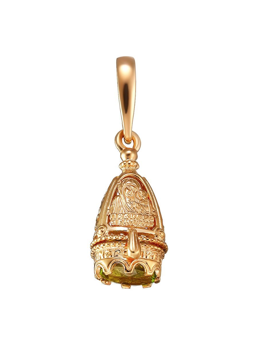 Кулон из серебра Ювелирочка 501265, хризолит