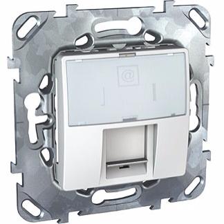 

Schneider Electric Розетка компьютерная Schneider Electric Unica RJ45 категории 5. Белый