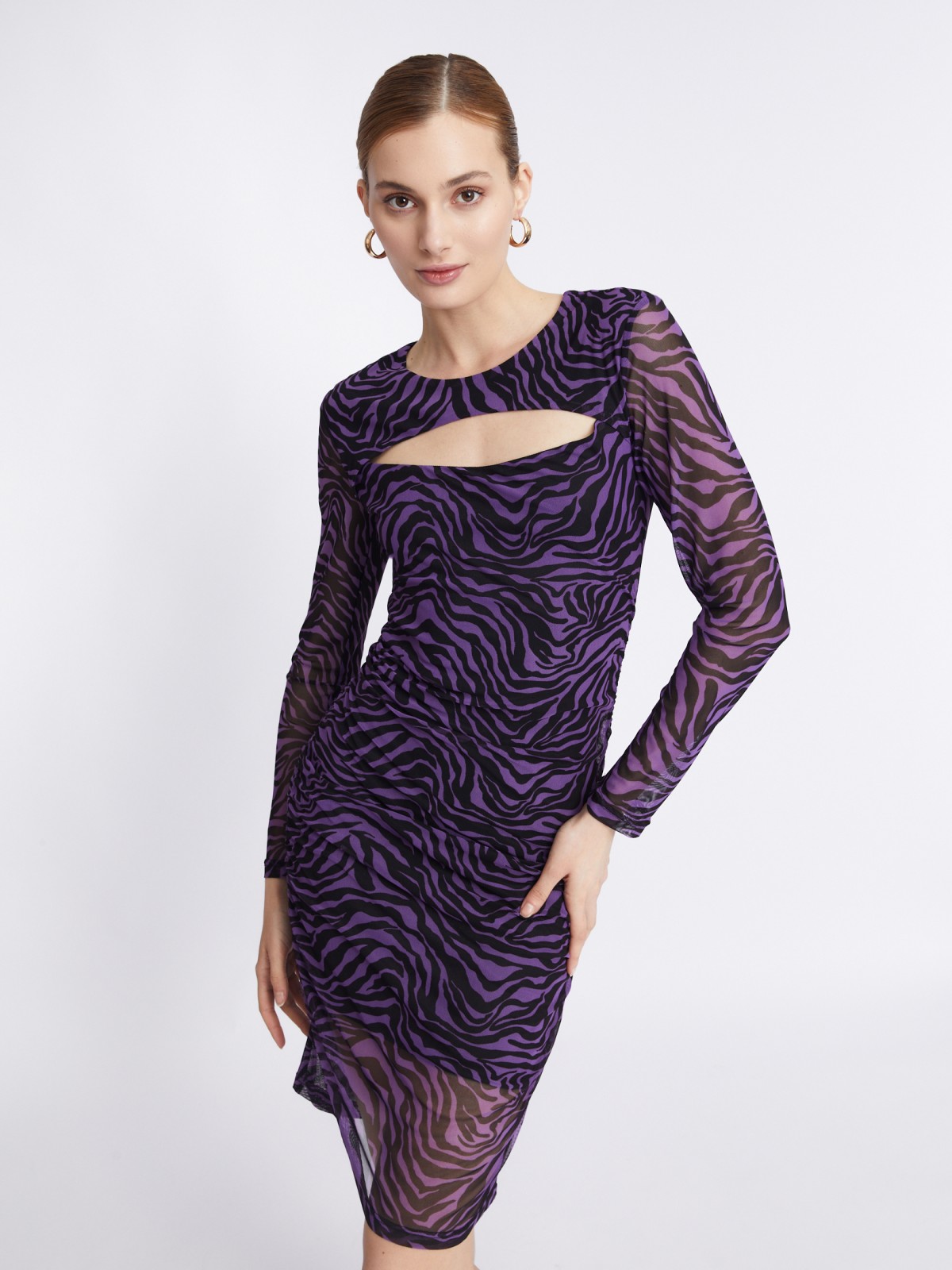 Платье женское Zolla 22333815907140P0 фиолетовое L