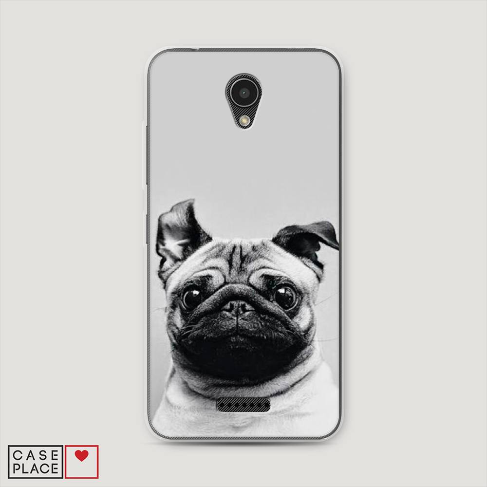 

Чехол Awog на Lenovo Vibe B / Леново Vibe B "Ушастый мопс", 112450-1