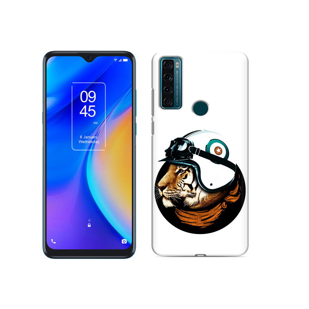 

Чехол MyPads Tocco для TCL 20 SE Тигр в шлеме, Прозрачный, Tocco
