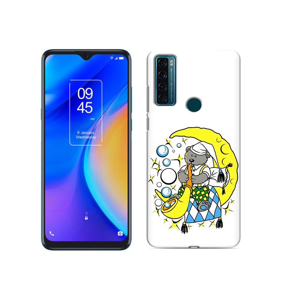 

Чехол MyPads Tocco для TCL 20 SE Сырная луна, Прозрачный, Tocco