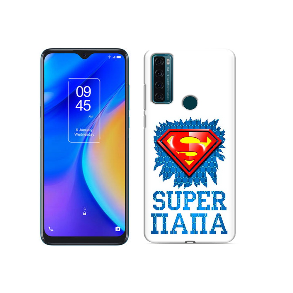 

Чехол MyPads Tocco для TCL 20 SE Супер Папа, Прозрачный, Tocco