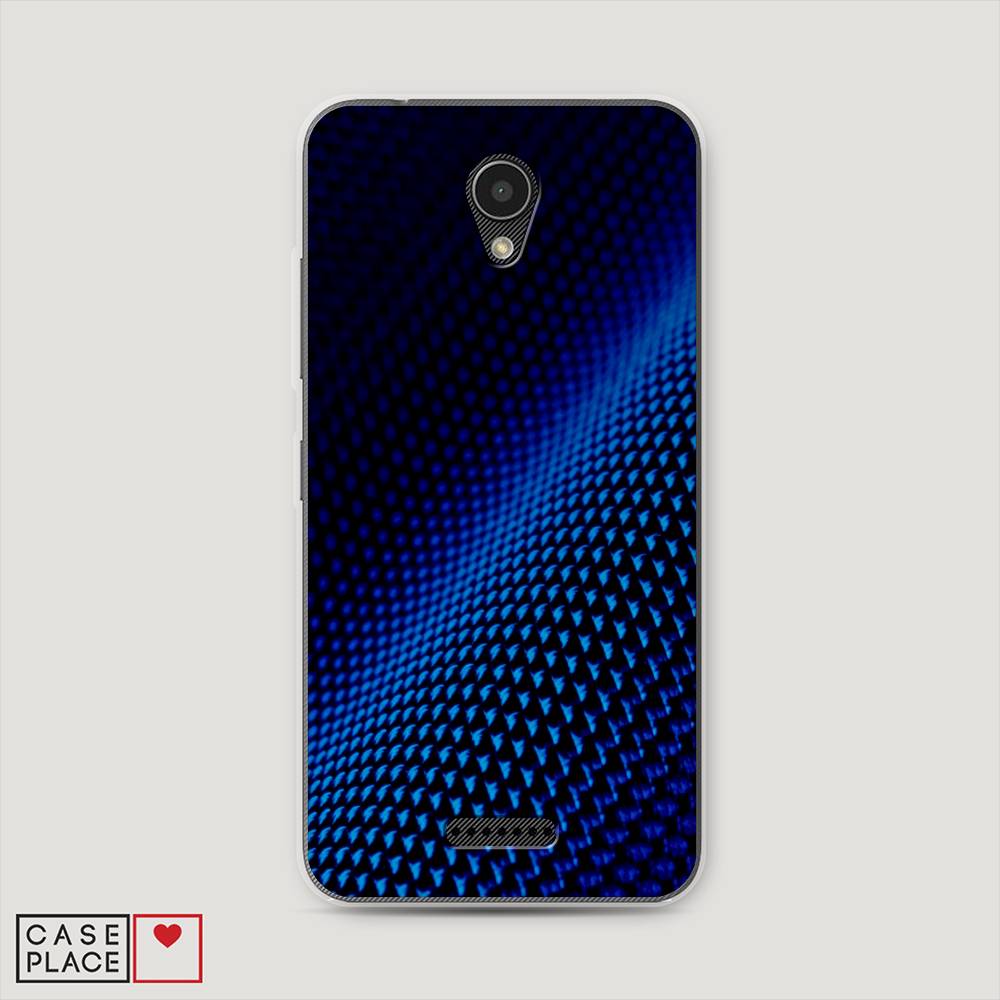 фото Чехол awog "синий карбон" для lenovo vibe b