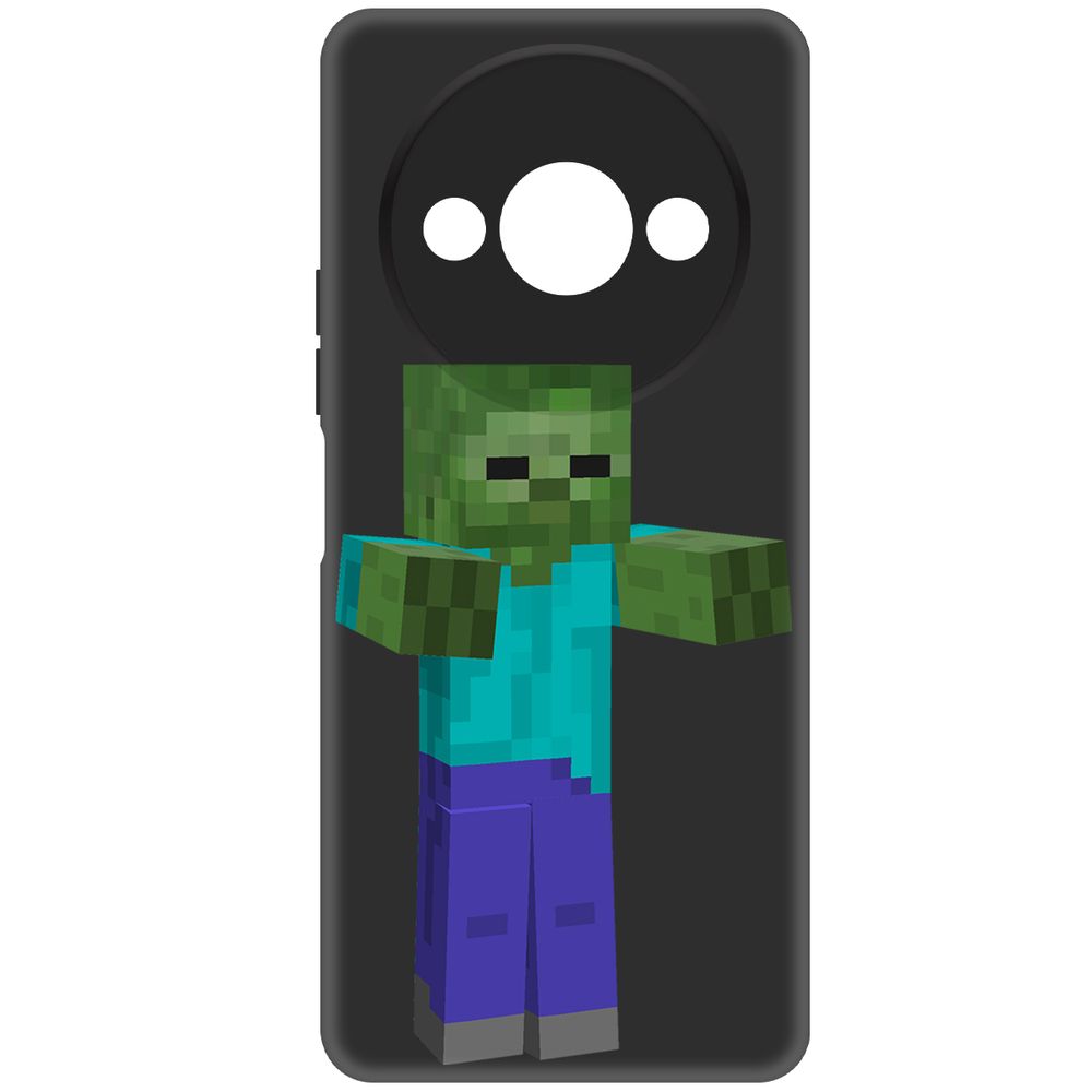 

Чехол-накладка Krutoff Soft Case Minecraft-Гигант для Xiaomi Redmi A3 черный
