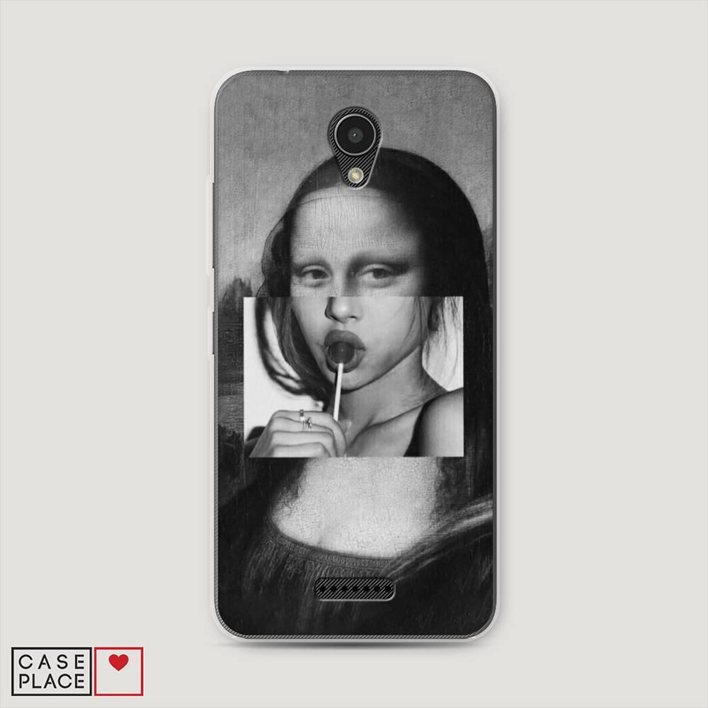 

Чехол Awog на Lenovo Vibe B / Леново Vibe B "Mona Lisa sucking lollipop", 112450-9