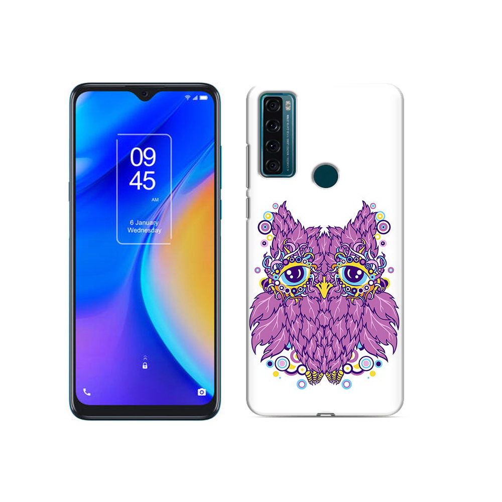 

Чехол MyPads Tocco для TCL 20 SE Розовая сова, Прозрачный, Tocco