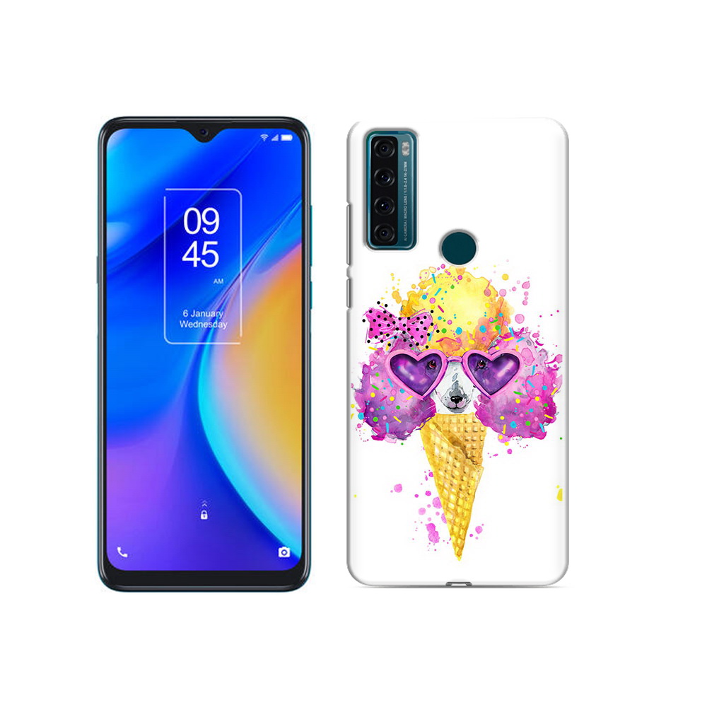 

Чехол MyPads Tocco для TCL 20 SE Рожок, Прозрачный, Tocco