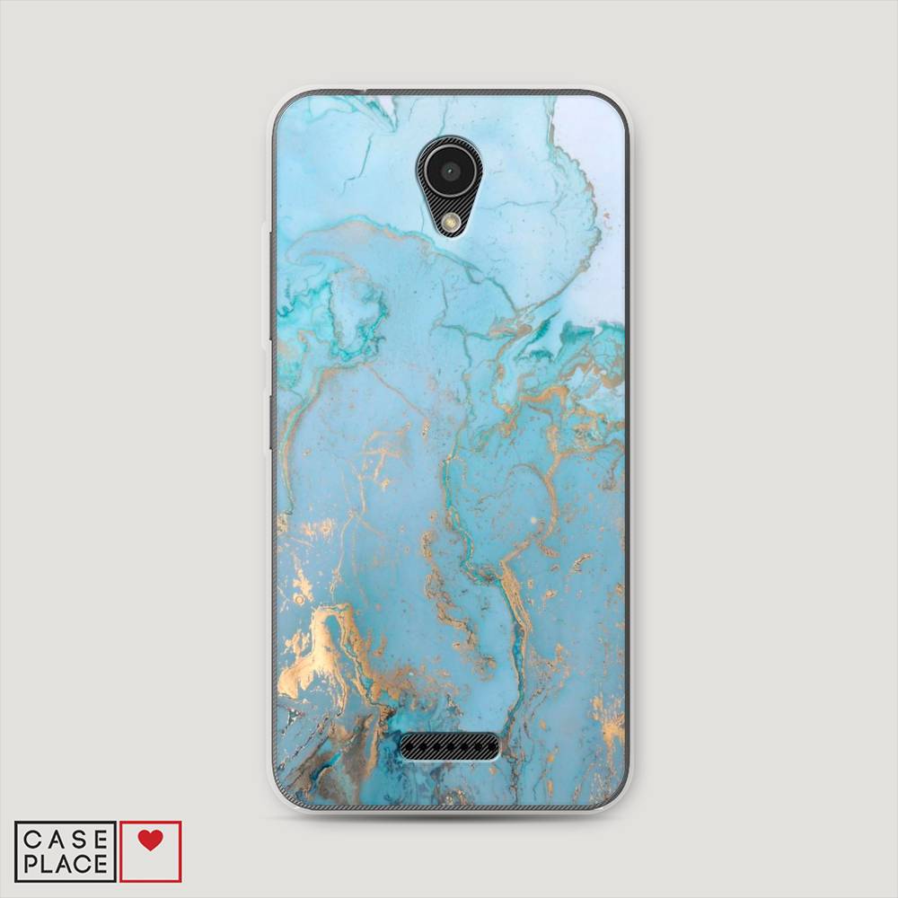 

Чехол Awog на Lenovo Vibe B / Леново Vibe B "Голубой мрамор рисунок", 112450-3