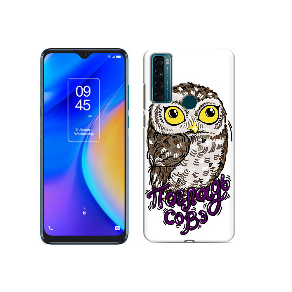

Чехол MyPads Tocco для TCL 20 SE Погладь Совэ, Прозрачный, Tocco
