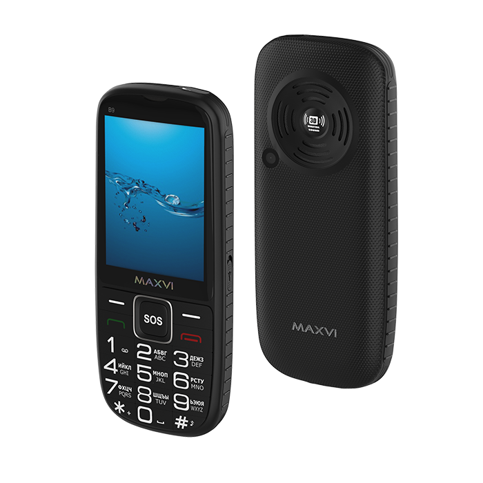 

Мобильный телефон Maxvi Black (27734)