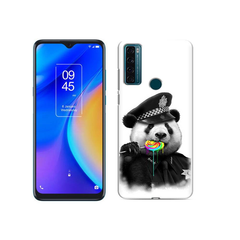 

Чехол MyPads Tocco для TCL 20 SE Панда полиция, Прозрачный, Tocco
