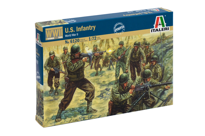 фото Сборная модель italeri 1/72 american infantry 6120