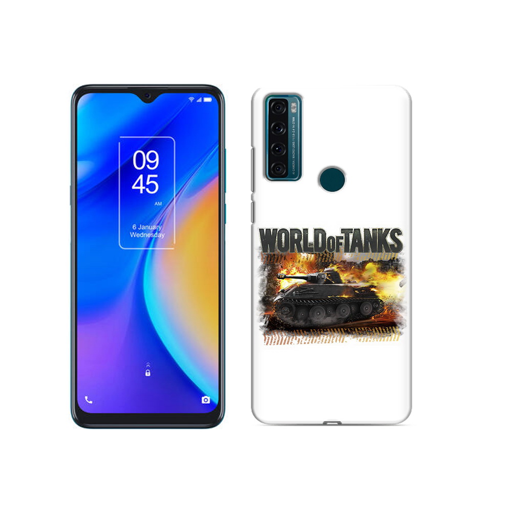 

Чехол MyPads Tocco для TCL 20 SE Мир танков-2, Прозрачный, Tocco