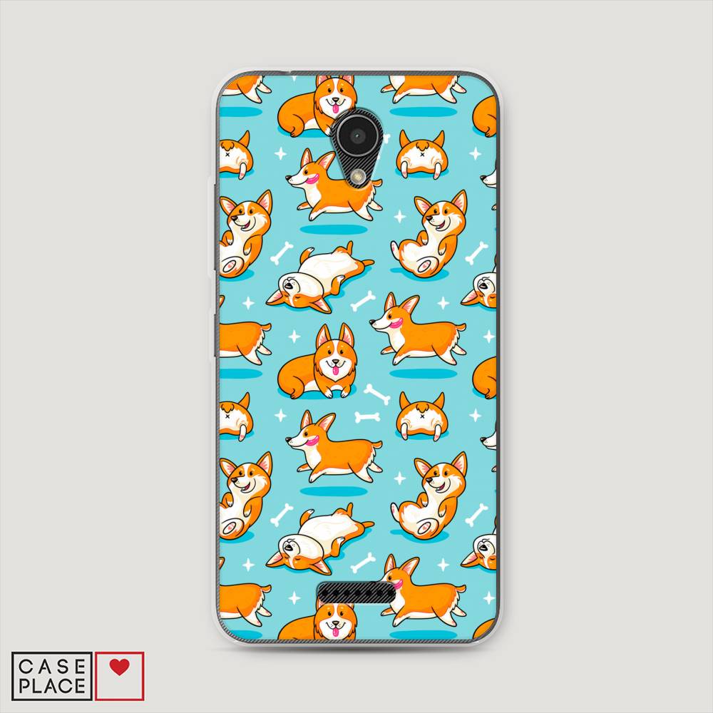 

Чехол Awog на Lenovo Vibe B / Леново Vibe B "Веселые корги", 112450-2
