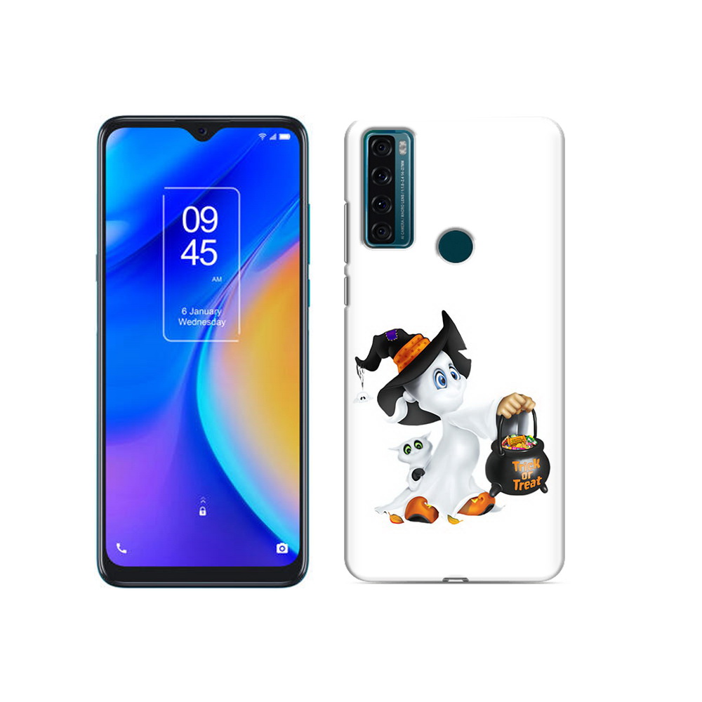 

Чехол MyPads Tocco для TCL 20 SE Маленький призрак, Прозрачный, Tocco