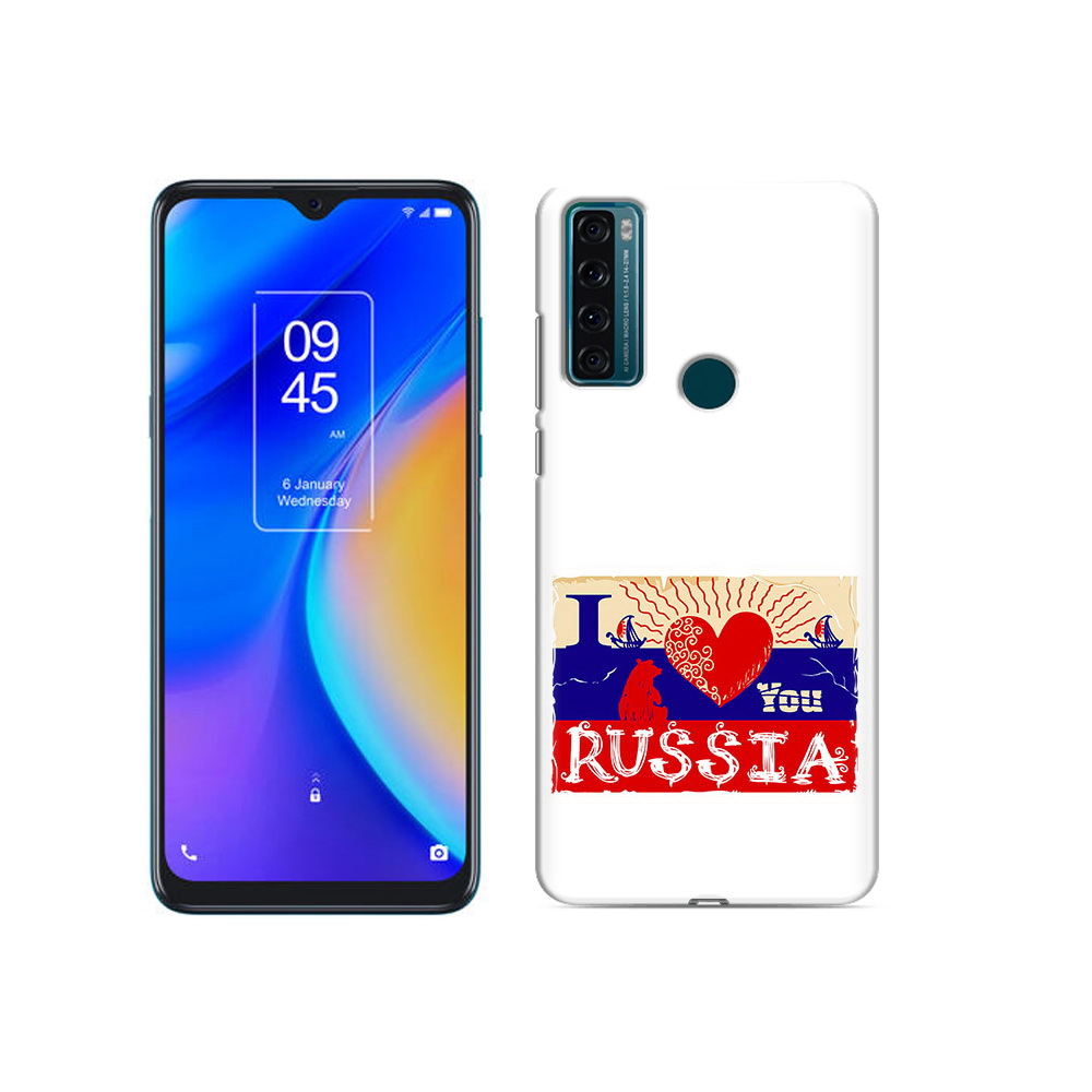 

Чехол MyPads Tocco для TCL 20 SE Люблю Россию, Прозрачный, Tocco