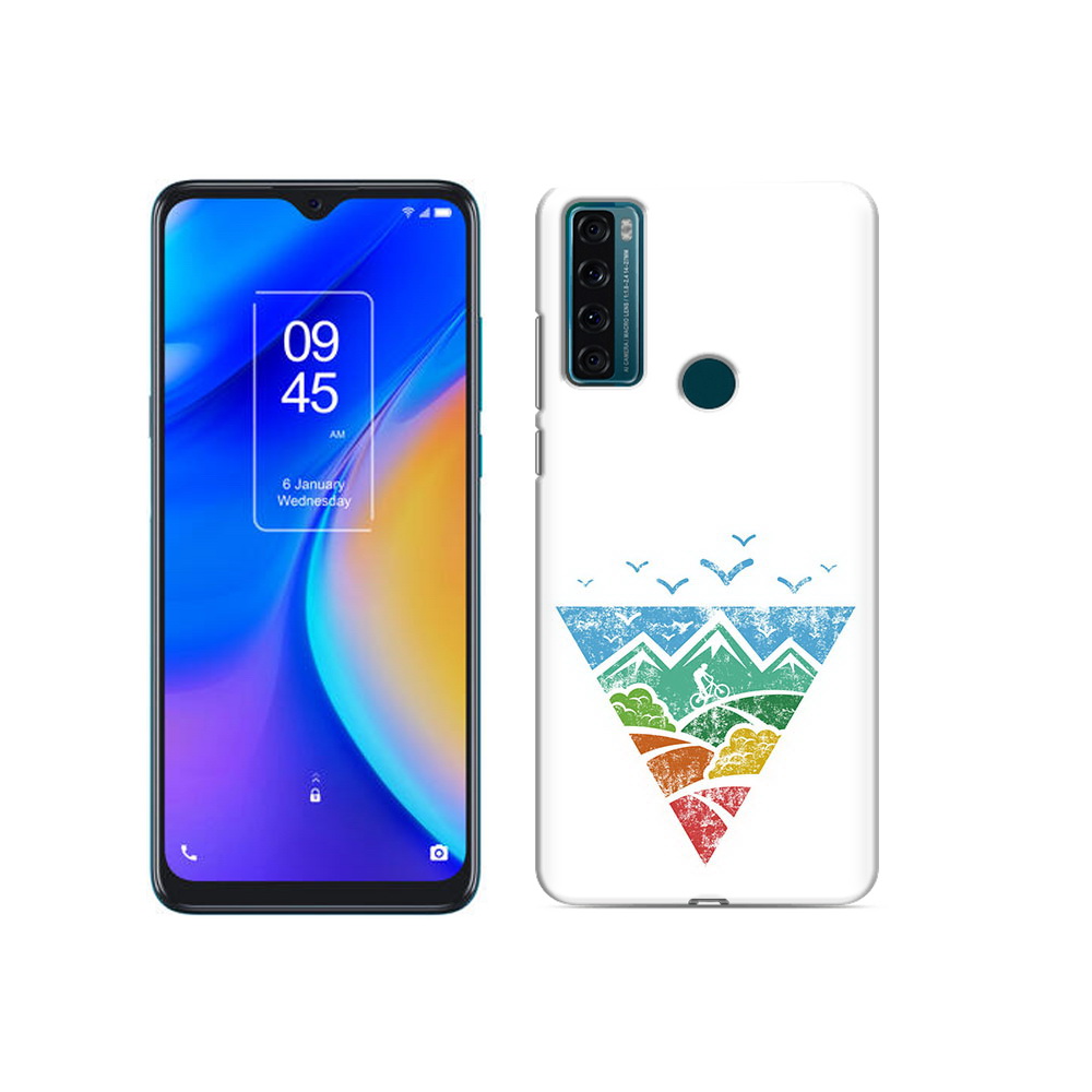 

Чехол MyPads Tocco для TCL 20 SE Лес земля море чайки, Прозрачный, Tocco