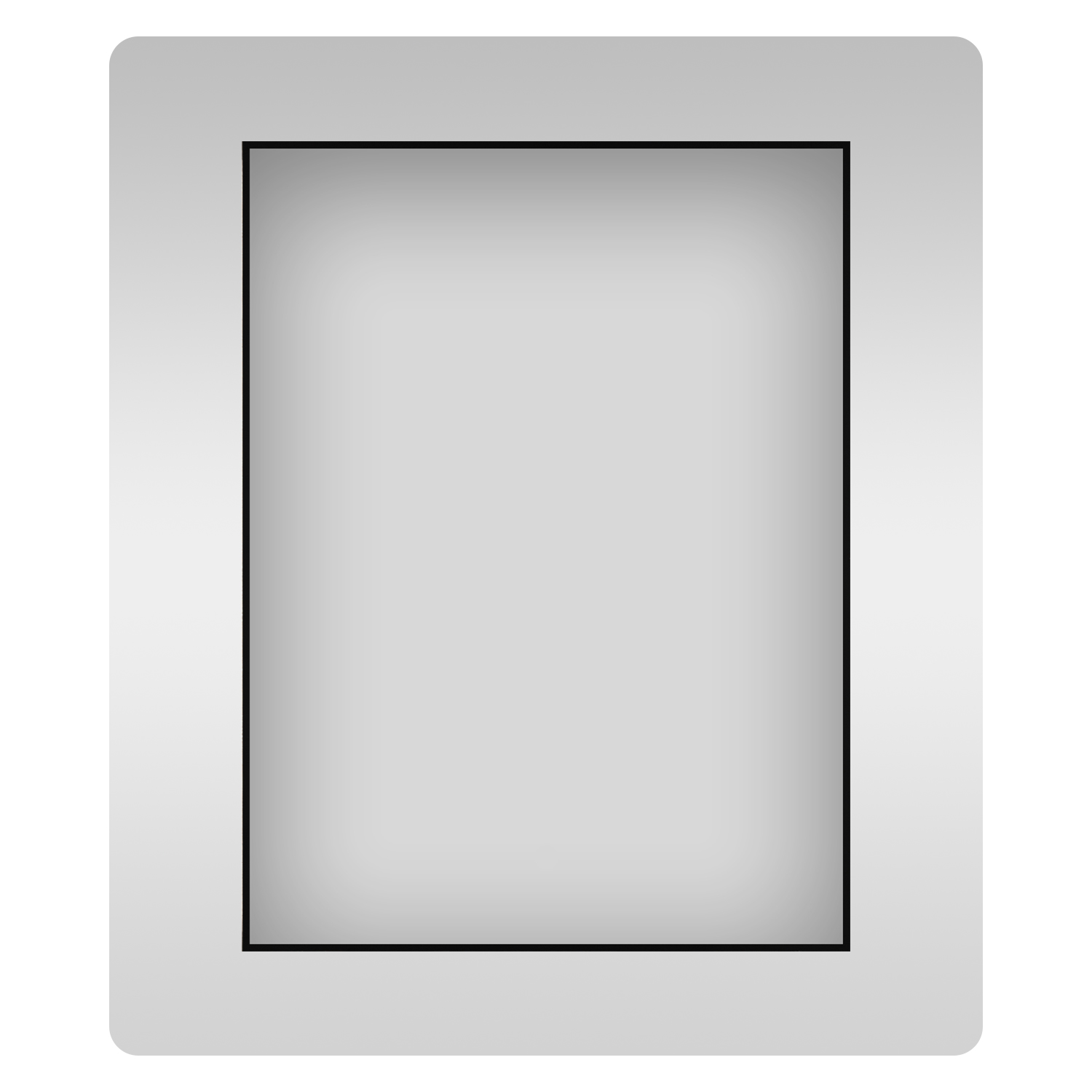 фото Влагостойкое прямоугольное зеркало wellsee 7 rays' spectrum 172200660, 70х85 см